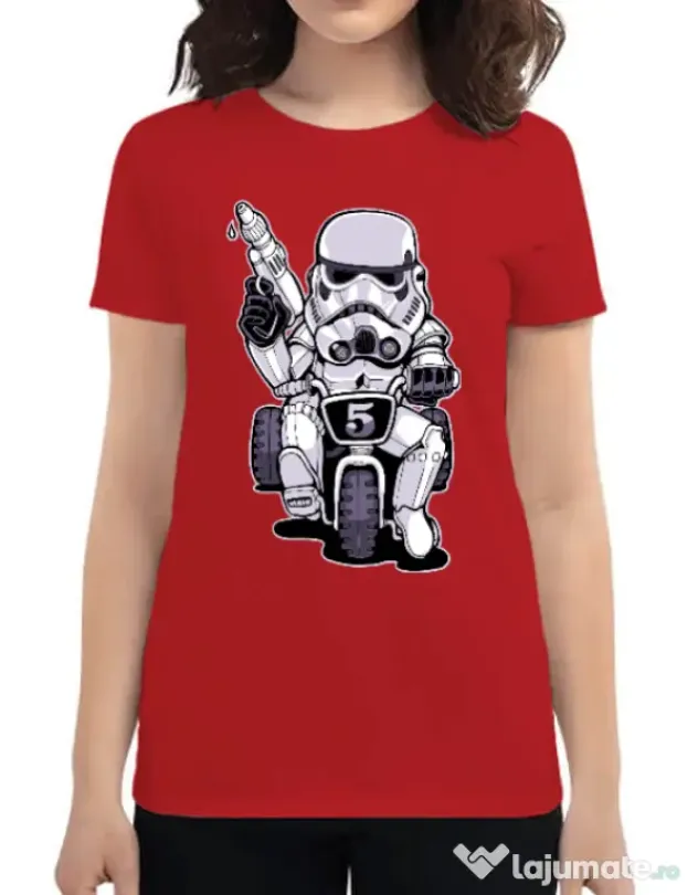 Tricou ADLER dama Little tooper Rosu
