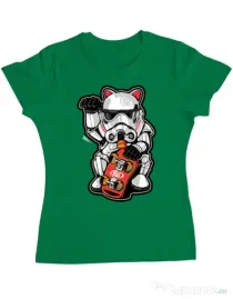 Tricou ADLER dama Maneki trooper Verde mediu