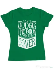 Tricou ADLER dama Book cover Verde mediu