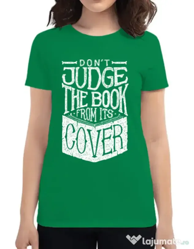Tricou ADLER dama Book cover Verde mediu