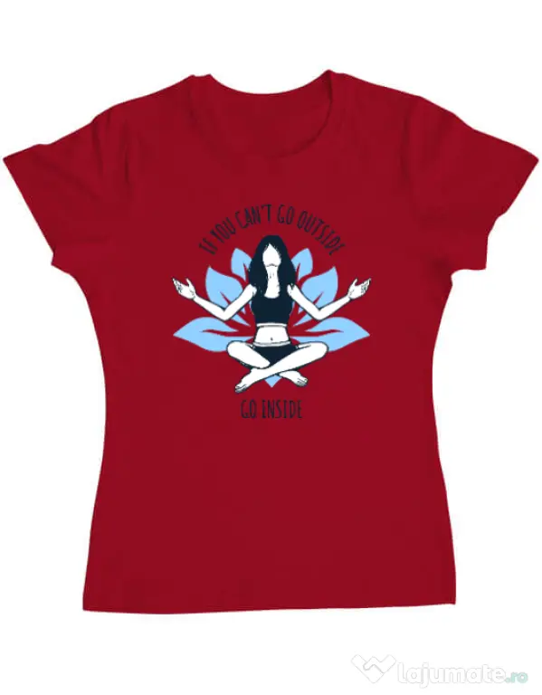 Tricou ADLER dama Go inside Rosu