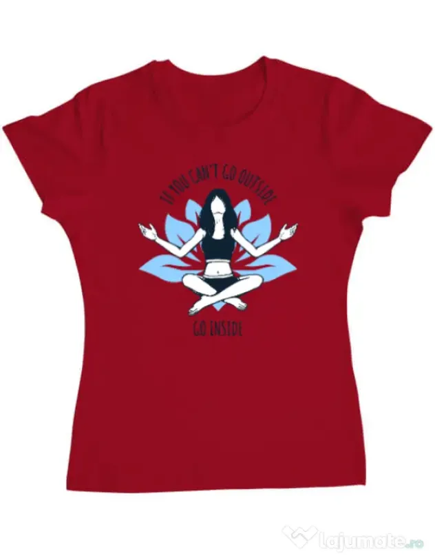 Tricou ADLER dama Go inside Rosu