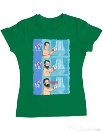Tricou ADLER dama Funny wilson Verde mediu
