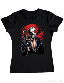 Tricou ADLER dama Jason will be back Negru