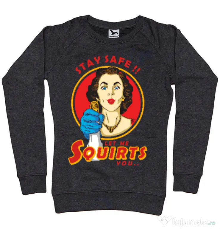Bluza ADLER dama Squirts Negru melanj
