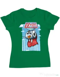 Tricou ADLER dama Cleaning league toilet paper Verde mediu