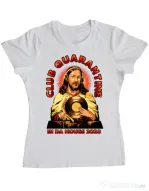 Tricou ADLER dama Club quarantine Alb