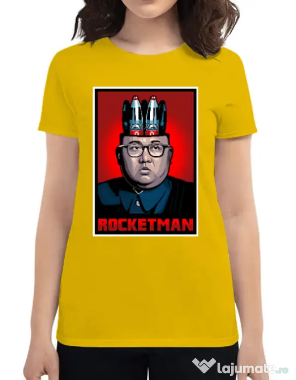 Tricou ADLER dama Rocketman Galben