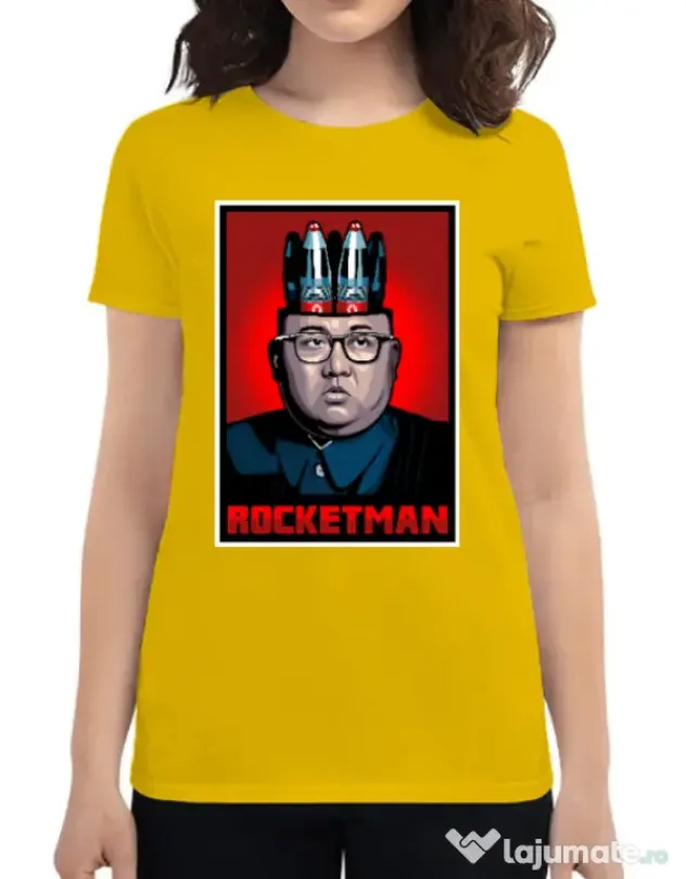 Tricou ADLER dama Rocketman Galben