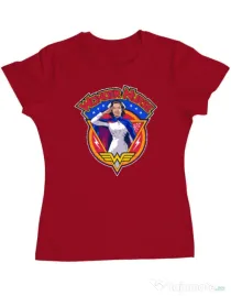 Tricou ADLER dama Wonder nurse Rosu
