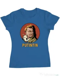 Tricou ADLER dama Putin Tin Albastru azuriu