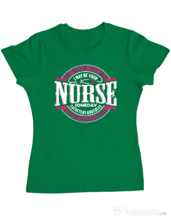 Tricou ADLER dama Nice to me Verde mediu