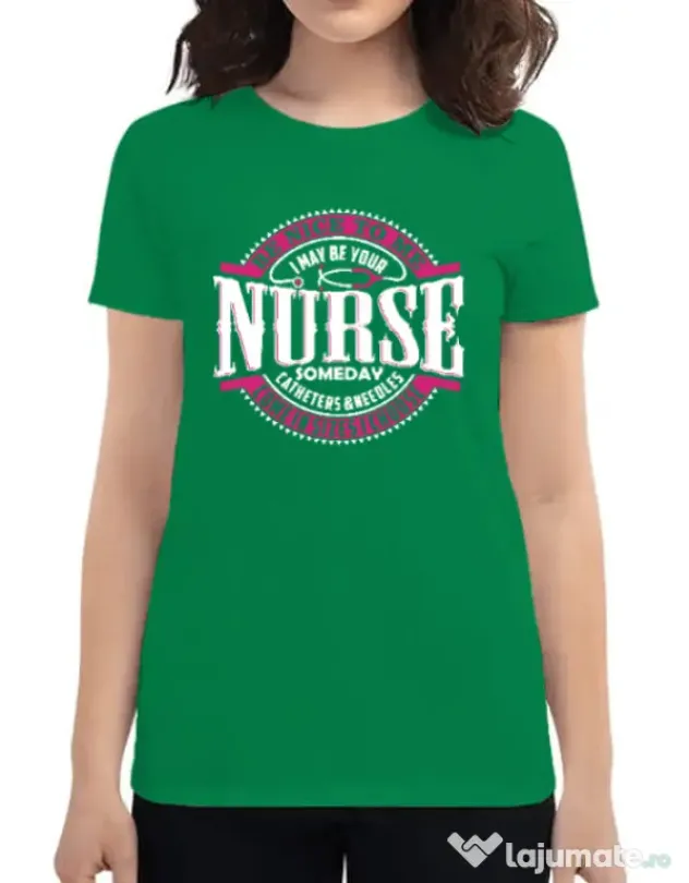 Tricou ADLER dama Nice to me Verde mediu