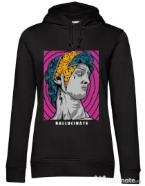 Hoodie dama cu gluga Hallucinate Negru
