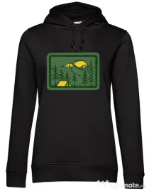 Hoodie dama cu gluga Camping 2 Negru
