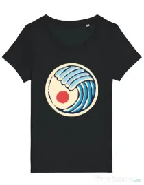 Tricou STANLEY STELLA dama Great wave Negru