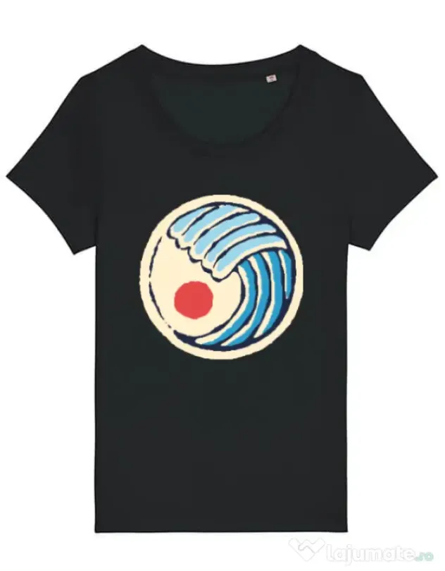 Tricou STANLEY STELLA dama Great wave Negru