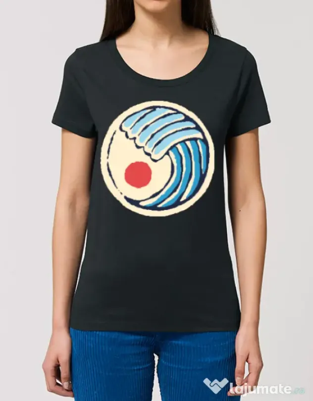 Tricou STANLEY STELLA dama Great wave Negru