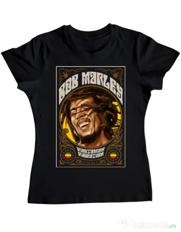 Tricou ADLER dama Rasta man Negru