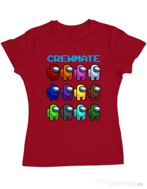 Tricou ADLER dama Crewmate Rosu