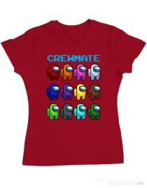 Tricou ADLER dama Crewmate Rosu
