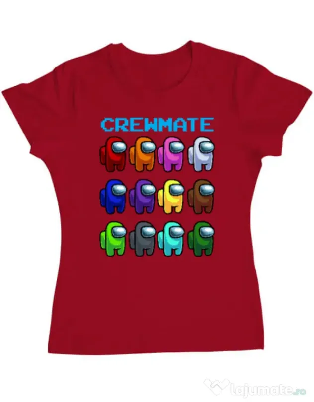 Tricou ADLER dama Crewmate Rosu