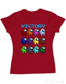Tricou ADLER dama Victory Rosu