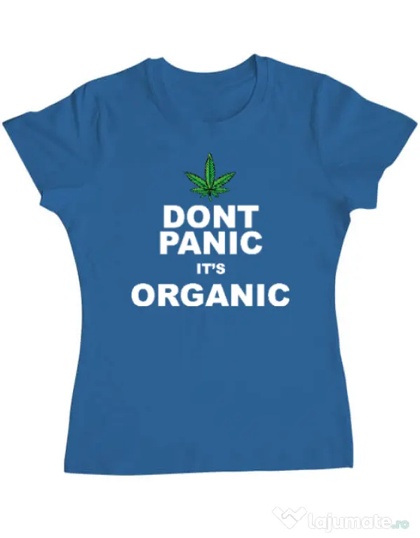 Tricou ADLER dama Organic Albastru azuriu