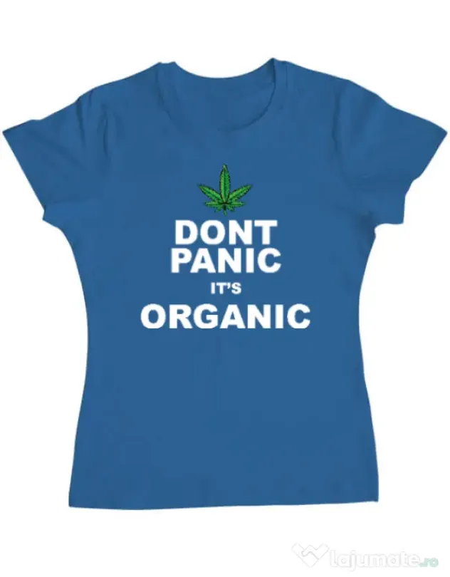 Tricou ADLER dama Organic Albastru azuriu