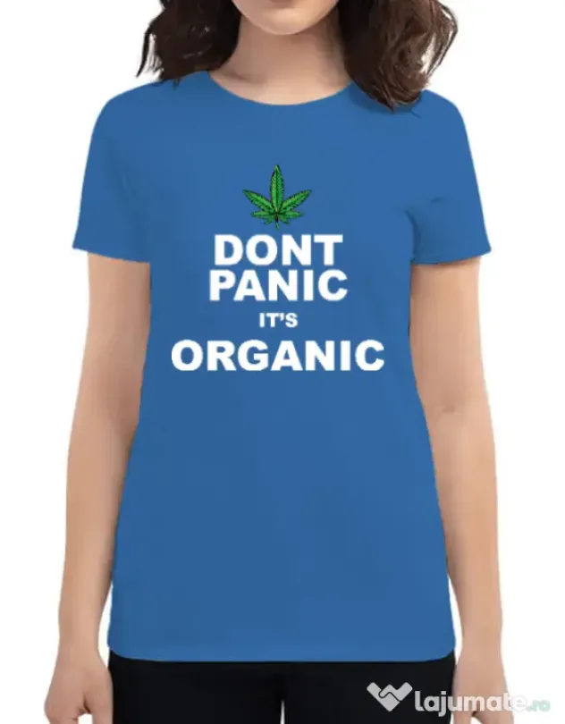 Tricou ADLER dama Organic Albastru azuriu