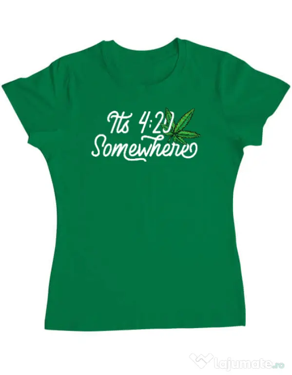 Tricou ADLER dama It\'s time Verde mediu