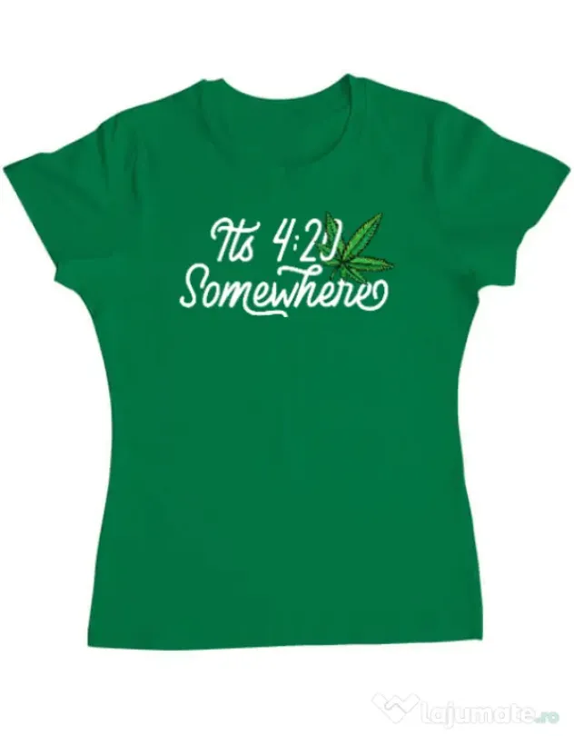 Tricou ADLER dama It\'s time Verde mediu