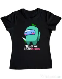 Tricou ADLER dama Trust me Negru