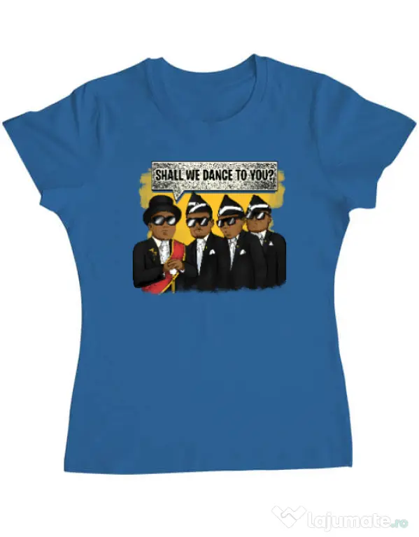 Tricou ADLER dama Dance meme Albastru azuriu