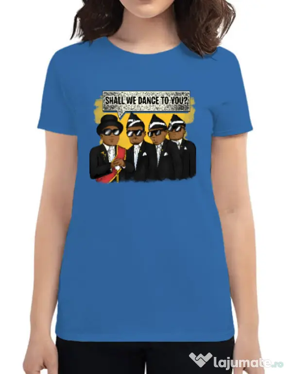 Tricou ADLER dama Dance meme Albastru azuriu
