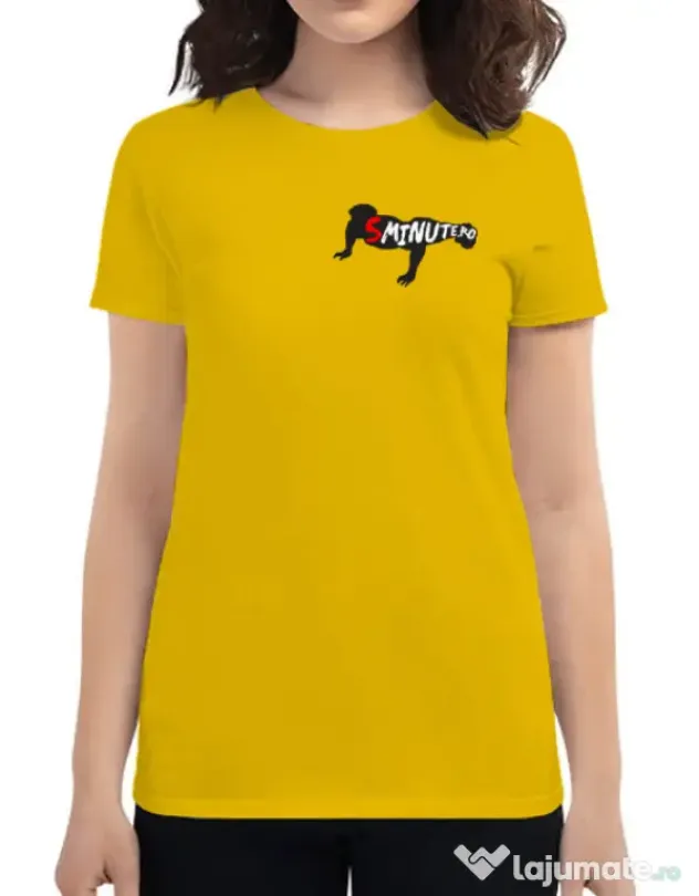 Tricou ADLER dama 5 minute Galben