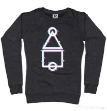 Bluza personalizata dama Glitch Squid Game Negru melanj