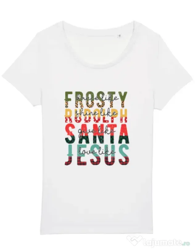 Tricou STANLEY STELLA dama Like Christmas Alb