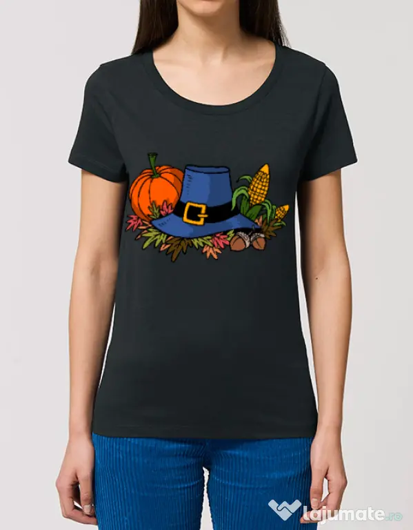Tricou STANLEY STELLA dama Thank Giving Negru