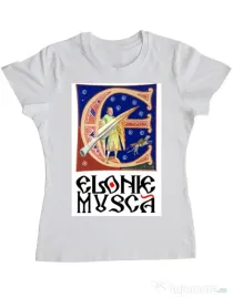 Tricou personalizat dama Elonie Musca Alb