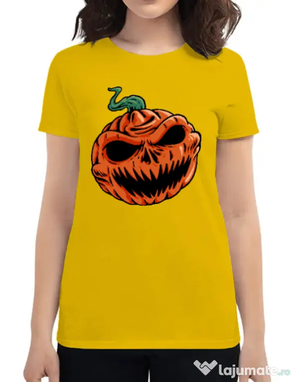 Tricou personalizat dama Pumpkin Galben