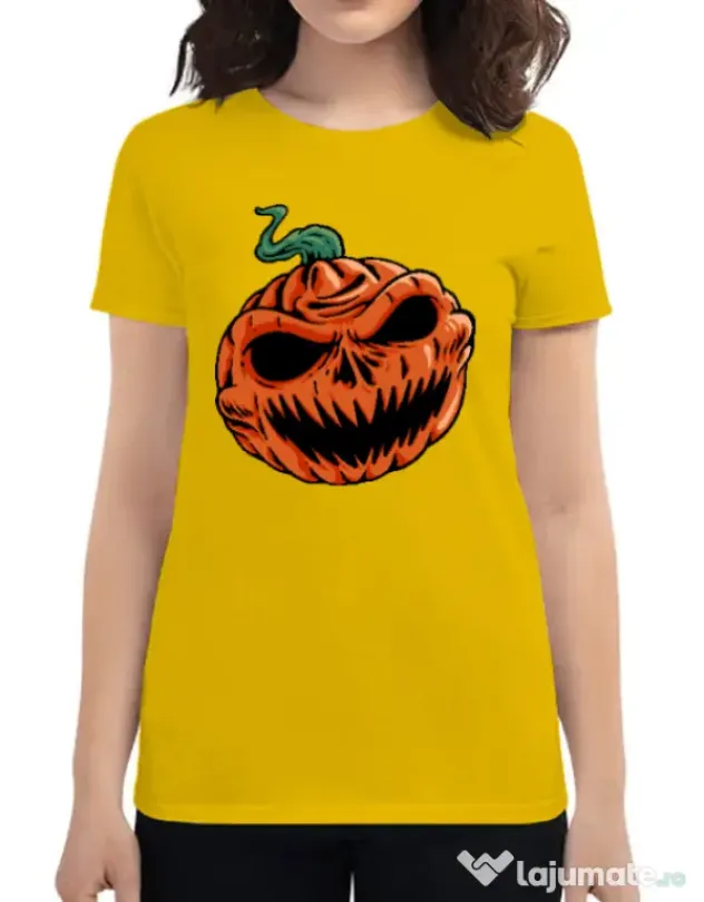 Tricou personalizat dama Pumpkin Galben