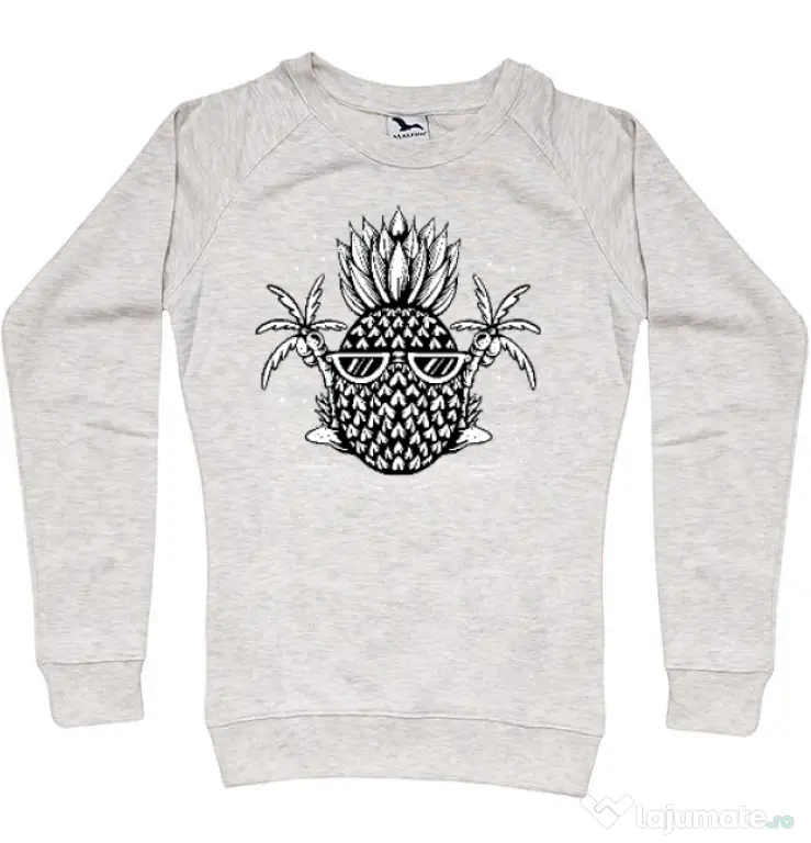 Bluza personalizata dama Pineapple Summer Migdala melanj