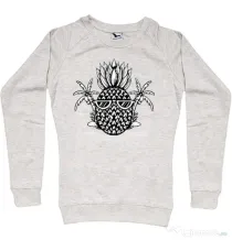 Bluza personalizata dama Pineapple Summer Migdala melanj