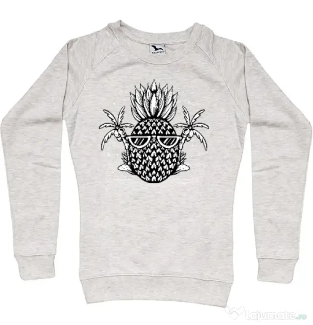 Bluza personalizata dama Pineapple Summer Migdala melanj