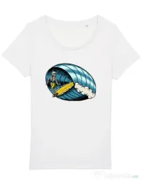 Tricou STANLEY STELLA dama Surf Nose Alb