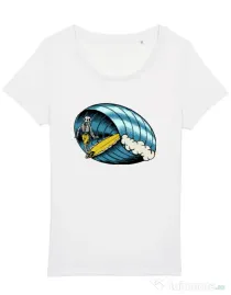 Tricou STANLEY STELLA dama Surf Nose Alb