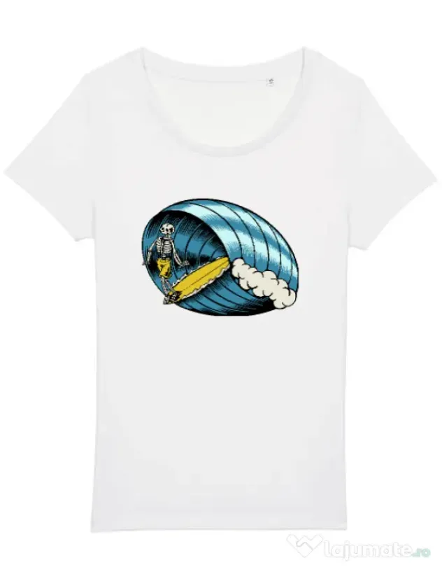 Tricou STANLEY STELLA dama Surf Nose Alb