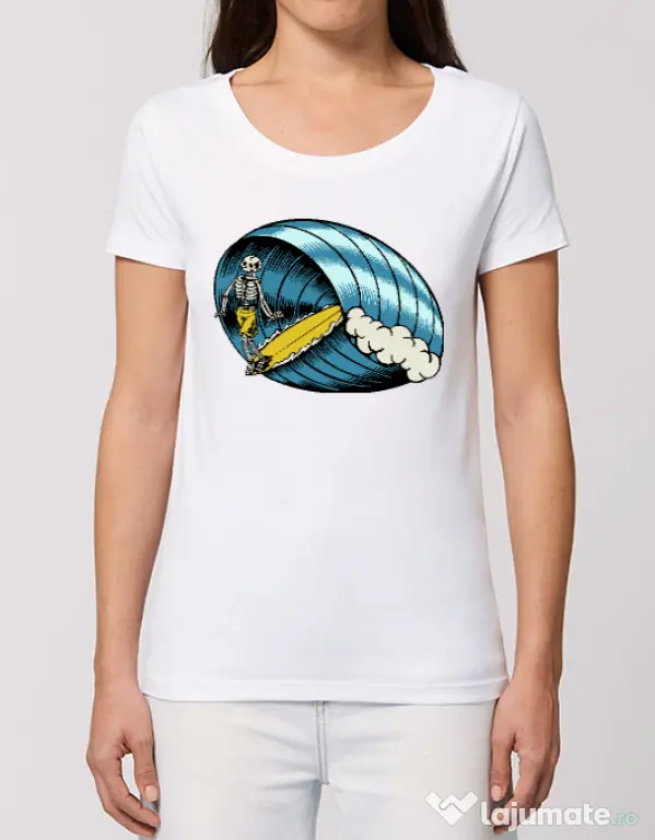 Tricou STANLEY STELLA dama Surf Nose Alb