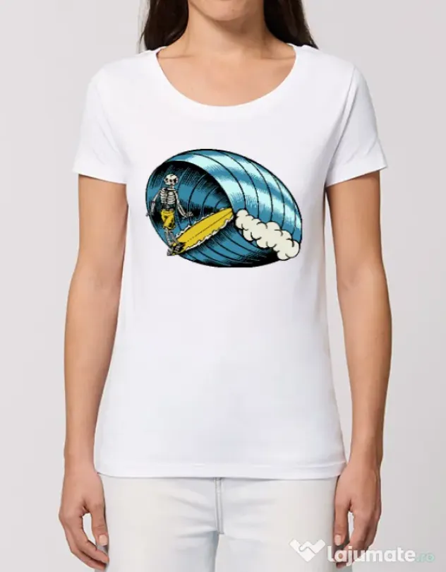 Tricou STANLEY STELLA dama Surf Nose Alb